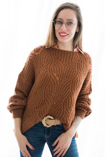 Pull marron - Loulou